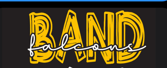 BAMB Gold Band with White Falcons Adult and Youth