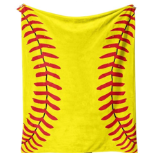 Custom Softball Blanket